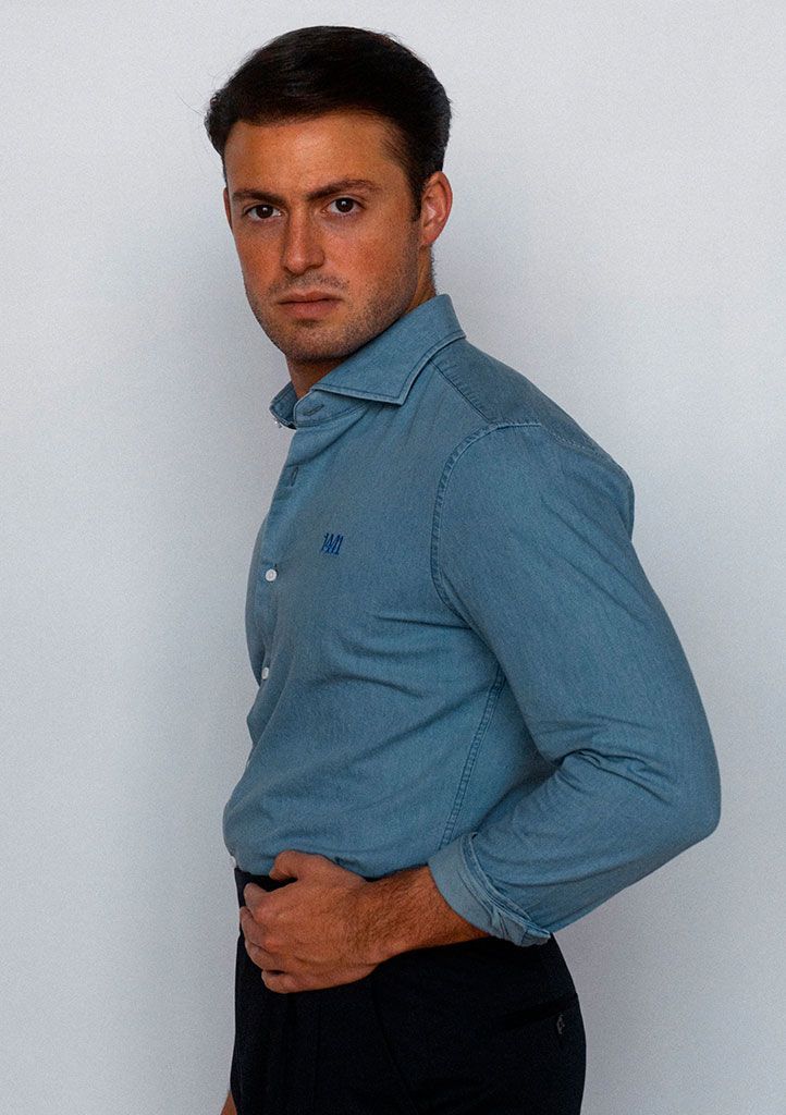 CAMISA DENIM POPELÍN - Imagen 3