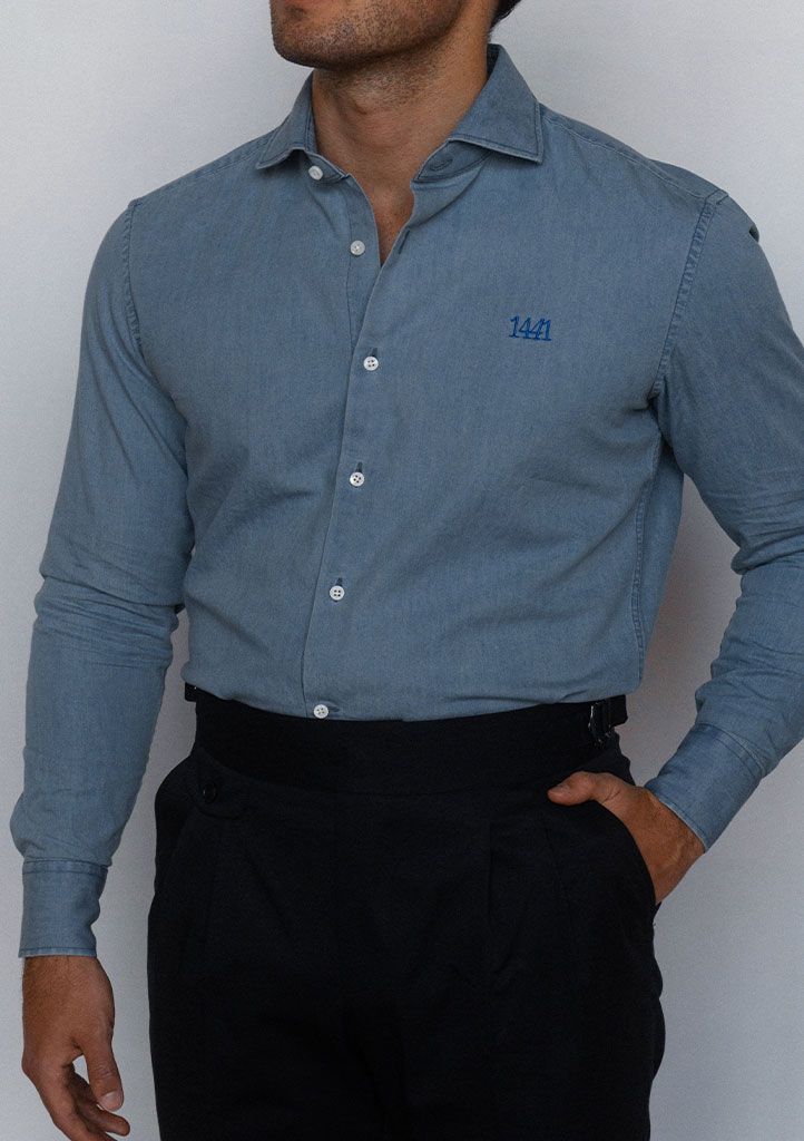CAMISA DENIM POPELÍN