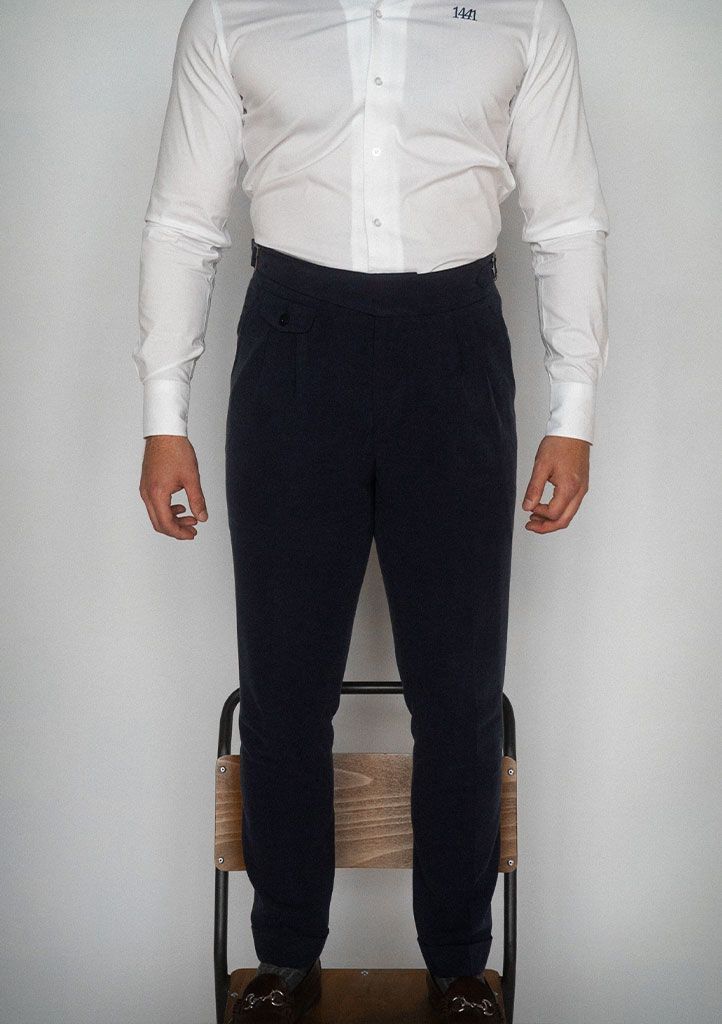 PANTALÓN GURKHA NAVY - Imagen 2